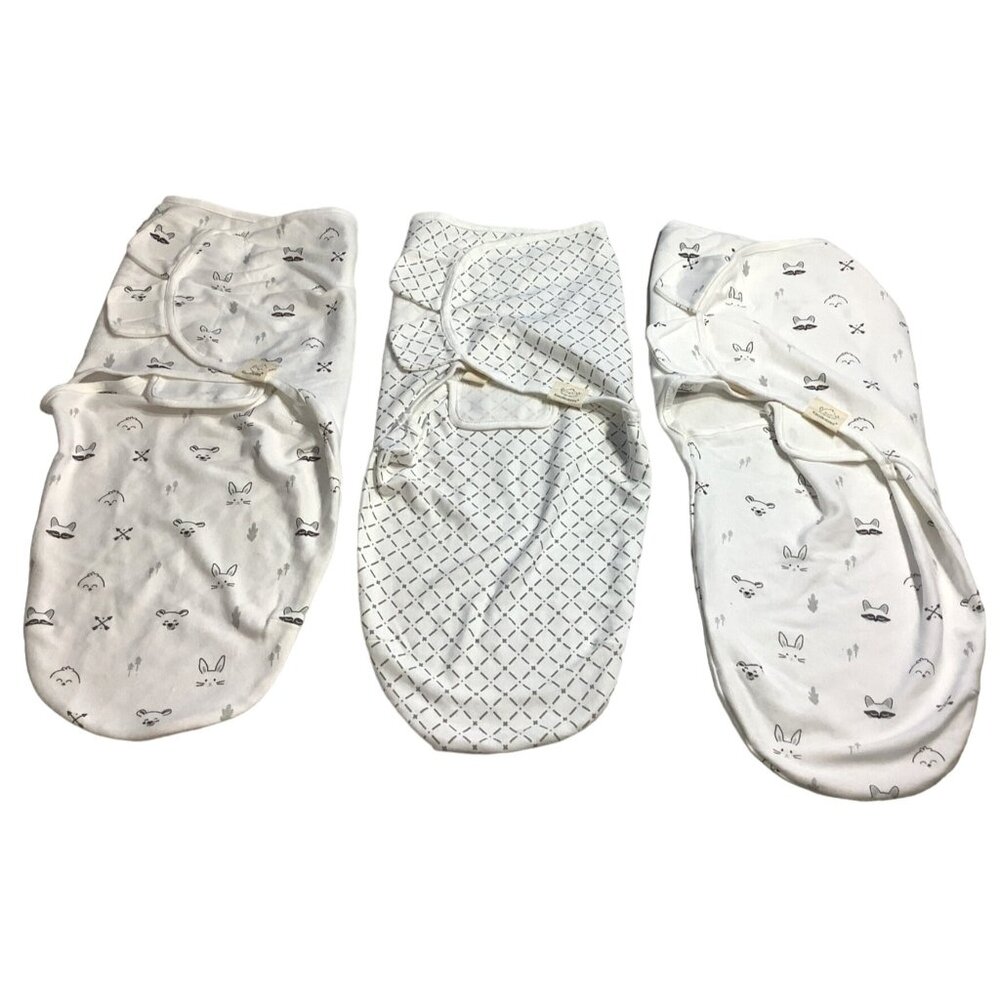 3 KeaBabies Baby Swaddle Organic Cotton Wraps 0-3 Months Infant Sleep